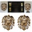 Rare Find-Large Lion Head Wall Mounted Art Sculpture Gold Resin Lion Head CHK29M Carousel 4