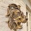 Rare Find-Large Lion Head Wall Mounted Art Sculpture Gold Resin Lion Head CHK29M Carousel 6