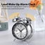 Loud Alarm Clock for Heavy Sleepers Adults Retro 4.5 Inch Silent Quartz w CHK29M Carousel 8