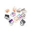 10 PCS 26mm Keychain Split Ring Wristlets Cotton Tail Clip with Key Ring CHK29M Carousel 9