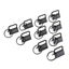 10 PCS 26mm Keychain Split Ring Wristlets Cotton Tail Clip with Key Ring CHK29M Carousel 4