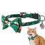 Christmas Cat Collar Breakaway Kitten Collar With Bell Adjustable Snowfla CHK29M Carousel 5