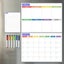 Magnetic Whiteboard Calendar Drawing Dry Erase Daily/Weekly/Monthly Plann CHK29M Carousel 6