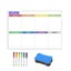 Magnetic Whiteboard Calendar Drawing Dry Erase Daily/Weekly/Monthly Plann CHK29M Carousel 1