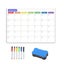 Magnetic Whiteboard Calendar Drawing Dry Erase Daily/Weekly/Monthly Plann CHK29M Carousel 3