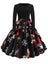 Winter Christmas Dresses Women 50S 60S Vintage Robe Swing Pinup Elegant P CHK29M Carousel 3