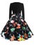 Winter Christmas Dresses Women 50S 60S Vintage Robe Swing Pinup Elegant P CHK29M Carousel 4