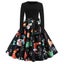 Winter Christmas Dresses Women 50S 60S Vintage Robe Swing Pinup Elegant P CHK29M Carousel 7