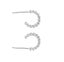 925 Sterling Silver Hoop Earring Modern Design "Athena" (10mm) Carousel 4