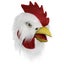 Rooster Mask Chicken Mask Halloween Novelty Costume Party Latex Animal He CHK29M Carousel 5