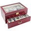 Luxury Red Painted Wooden Watch Boxes Storage Organizer Box Watch Box Dou CHK29M Carousel 6
