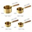 4/8Pcs Wooden Handle Stainless Steel Measuring Cups Spoons Baking Tools C CHK29M Carousel 13