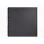 Artgecko Shady Sketchbook 300mm Square 80 Pages 40 Sheets 200gsm Black Toned ... Carousel 2