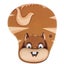 Hot Sell Thicken Cartoon 3D Comfy Wrist Mouse Pad For Optical / Trackball CHK29M Carousel 4