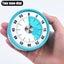 Stainless Steel Visual Timer Mechanical Kitchen Timer 60-Minutes Alarm Co CHK29M Carousel 6