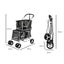 Pet Stroller 2-tier Dog Cat Carrier Foldable Carousel 3