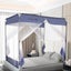 Mosquito Bed Nets Foldable Canopy Square Blue Carousel 8