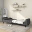 2-seater Sofa Bed with Two Pillows Dark Grey Fabric Tipnta Carousel 3