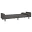 2-seater Sofa Bed with Two Pillows Dark Grey Fabric Tipnta Carousel 6
