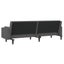 2-seater Sofa Bed with Two Pillows Dark Grey Fabric Tipnta Carousel 7