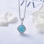 925 Sterling Silver Crystal Opal Necklace "Charisse" (Blue) Carousel 8