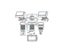 1PCS Arcade Red Push Button 25 Centers For Credit Coin Gamed Led Buttons With Carousel 6