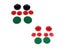 Air Hockey Felt Pushers Pucks Set 2 Strikers 4 Pucks 3 Sizes Carousel 4