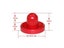 8pcs Set 96mm Indoor Air Hockey Table Felt Pusher Hockey Pucks Set Carousel 6
