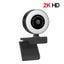 2K Webcam with Light 2K Web Camera Auto Focus with Microphone for PC Laptop Carousel 1