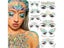3D Sexy Face Tattoo Stickers Temporary Tattoos Glitter Fake Tattoo Rhinestones Carousel 4