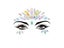 3D Sexy Face Tattoo Stickers Temporary Tattoos Glitter Fake Tattoo Rhinestones Carousel 7