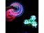Transparent Luminous LED Light Fidget Spinner Hand Top Spinners Glow In Dark Carousel 4