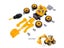 Children Miniature Engineering DIY Truck Nut Screw Excavator Tool Toy For Boy Carousel 5