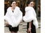 Big Bridal Faux Fur Wraps Winter Wedding Coat Warm Shawls Outerwear White Black Carousel 2