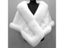 Big Bridal Faux Fur Wraps Winter Wedding Coat Warm Shawls Outerwear White Black Carousel 6