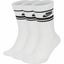 Nike Sportswear Everyday Essential Crew Socks 3Pk - White/Black Carousel 1