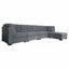 Ostro Furniture Ostro Hunter Modular Lounge with Storage Ottoman Charcoal Y40... Carousel 5