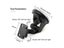 Imagebon Dash Cam Holder Suction Cup 3M Sticky Mount Long Arm Telescopic Stand Carousel 6