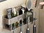 Space Metal Toothbrush Holder Bathroom Wall Mounted Rack with Cups - ST3 Carousel 1