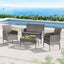 4 Seater Outdoor Sofa Set Wicker Setting Table Chair Furniture Grey Carousel 5