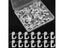 50 Pcs Push Pin Hooks Plastic Heads Pin Tacks Wall Thumb Tacks Hanging Nails Carousel 4