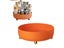 Kitchen Storage Multifunctional 360 degree Rotating Rack Seasoning Box - Orange Carousel 1
