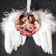 20pcs/Lot New Aluminum Ornaments With Angel Wing Sublimation For Christmas Carousel 3