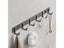 Aluminum Grey Robe Hook Wall Towel Hooks For Bathroom Storage Carousel 3