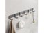 Aluminum Grey Robe Hook Wall Towel Hooks For Bathroom Storage Carousel 8