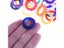 10pcs Key Covers Topper Keyring Fashion Hollow Multi Color Rubber Soft Key Carousel 5