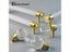 TENCHTWO Acrylic Crystal Kitchen Cabinet Pulls Shoe Cupboard Drawer Knobs Gold Carousel 4