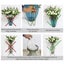 SOGA Clear Glass Cylinder Flower Vase with 4 Bunch 9 Heads Artificial Fake Si... Carousel 7