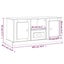 Tv Cabinet White 100x35.5x45 Cm Engineered Wood Nolapl Carousel 2