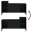 Tv Cabinet Black 100x35x55 Cm Engineered Wood Nxoono Carousel 8